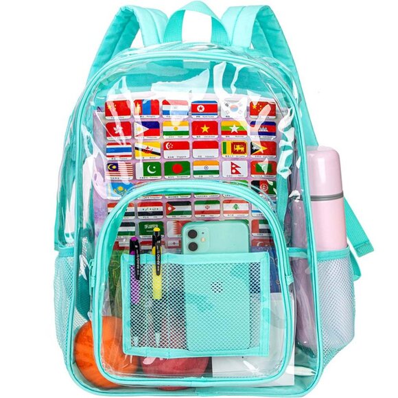 🆕 Clear Backpack – Heavy Duty, Cold-Resistant, Stadium Approved –16"x12"x5" NWT - Picture 2 of 3